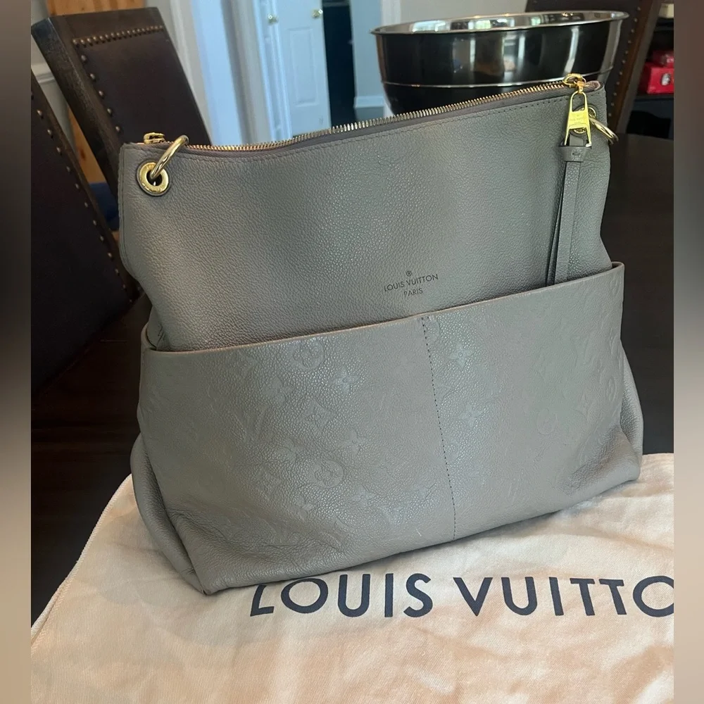 Maida Hobo RARE turtledove Louis Vuitton shoulder crossbody bag authentic - Picture 3 of 5